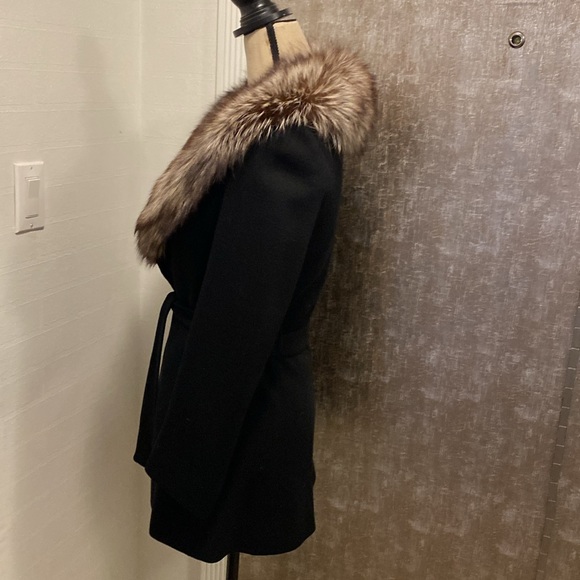 Real fox trim cardigan, XS - Picture 7 of 11